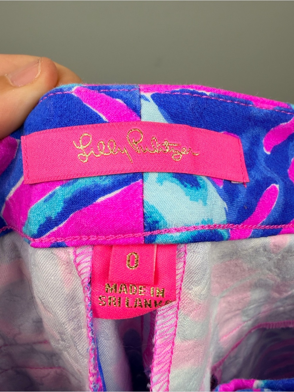 Lilly Pulitzer Kelly Skinny Ankle Pant Cliffside Garden Size 0 - Picture 7 of 10